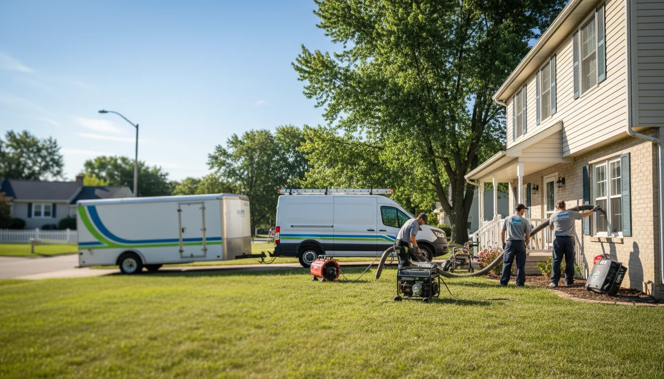 Flooded Basement Restoration And Cleanup With Repair in Clay City, IN near me